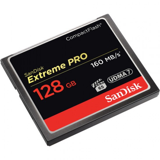 SanDisk 128GB Extreme Pro CompactFlash Memory Card 160MB/s