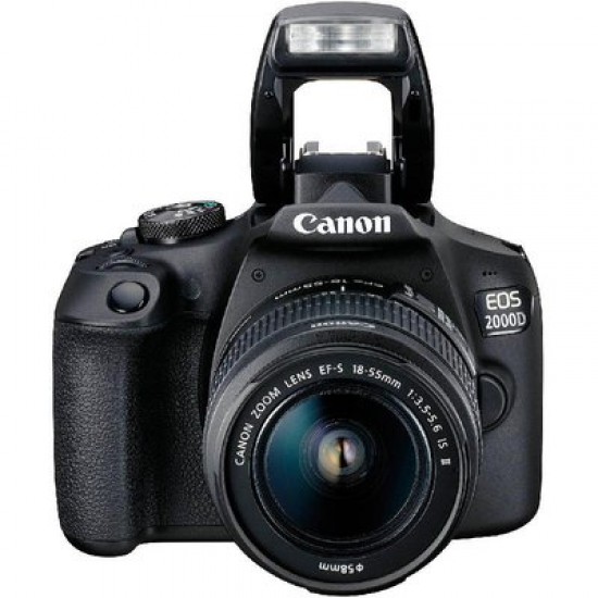 CANON EOS 2000D DSLR Camera with EF-S 18-55 mm f/3.5-5.6 IS III Lens