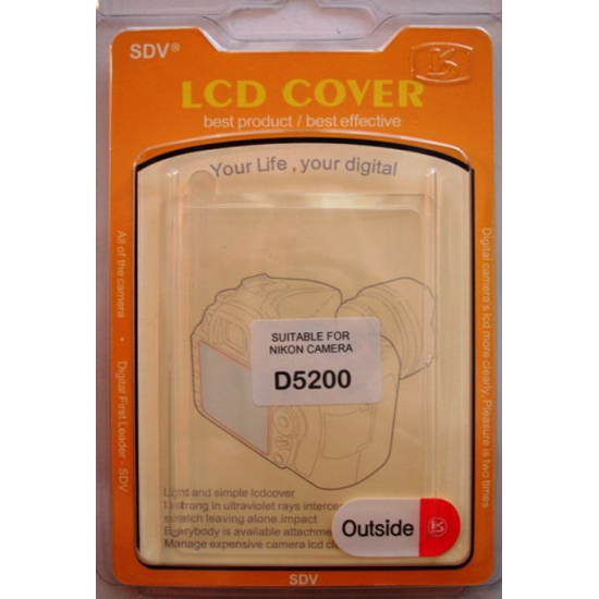 SDV LCD Screen Cover Protector For Nikon D5200 SDV LCD Screen Cover Protector For Nikon D5200
