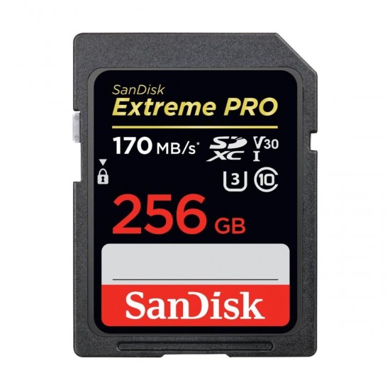 SanDisk 256GB Extreme PRO UHS-I SDXC Memory Card 170M/bs