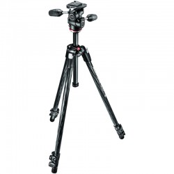 Manfrotto MK290XTC3-3WUS 290 Xtra Carbon Fiber Tripod with 804 3-Way Pan/Tilt Head