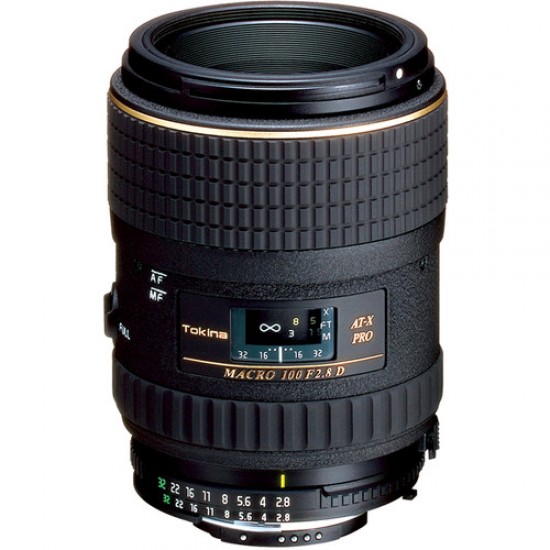 Tokina 100mm f/2.8 AT-X M100 AF Pro D Macro Autofocus Lens for Canon EOS 