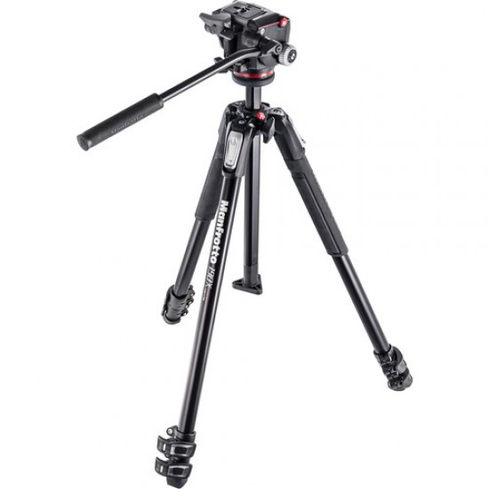 Manfrotto 190X Aluminium 3-Section Tripod With XPRO Fluid Head (MK190X3-2W)
