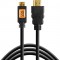 Tether Tools TetherPro Mini HDMI Male (Type C) to HDMI Male (Type A) Cable - 15' (Black)