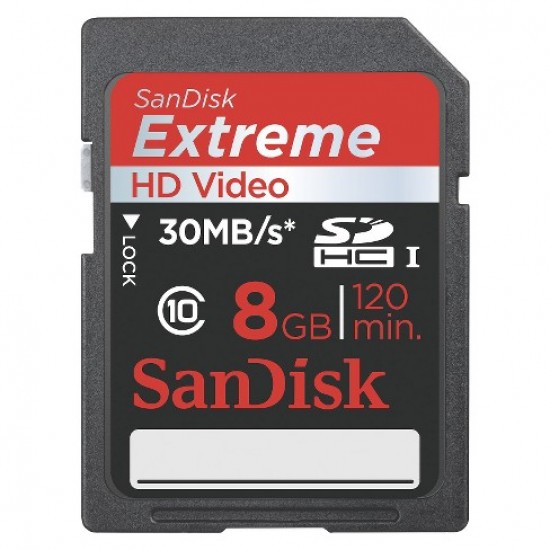 SanDisk Extreme 8GB SDHC Memory Card