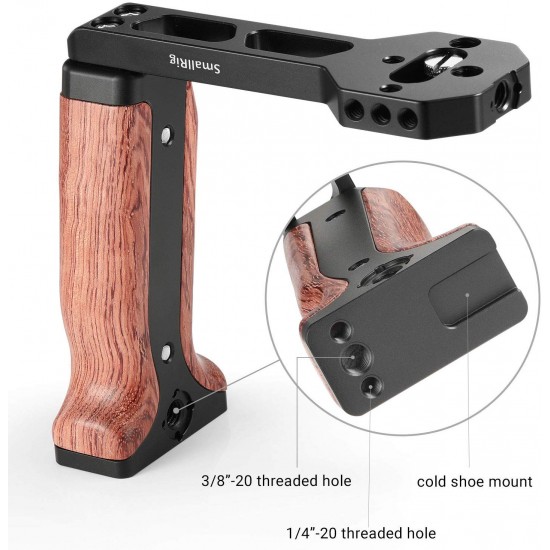 SMALLRIG Universal Wooden Left Side Handle for DJI Ronin S/Ronin SC