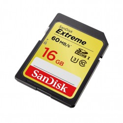 SanDisk Extreme 16GB UHS-I/U3 SDHC Memory Card Up To 60MB/s
