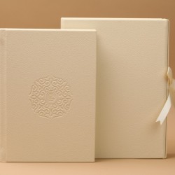 Album A4 Box Flap Ribbon  Cream/BK2020D