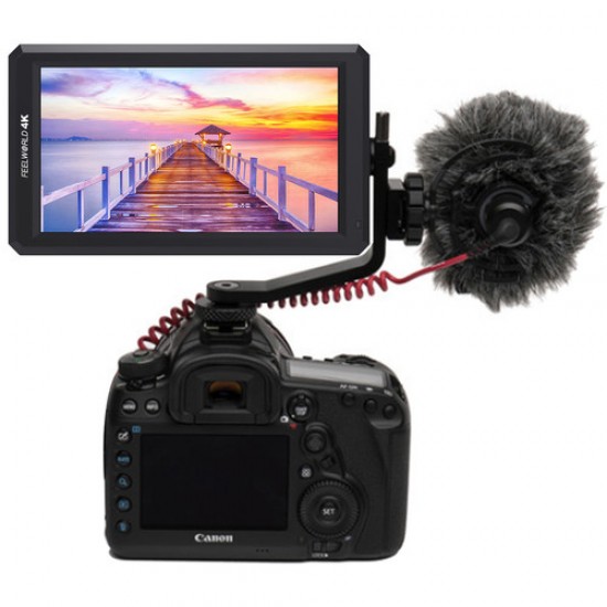 FeelWorld F6 5.7" Full HD HDMI On-Camera Monitor with 4K Support and Tilt Arm