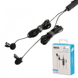 BOYA BY-M1DM Dual Lavalier Universal Microphone 