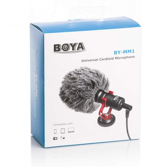 Boya BY-MM1 Universal Cardioid Shotgun Microphone 