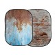 Lastolte Urban Collapsible 1.5 x 2.1m Rusty Metal/Plaster Wall