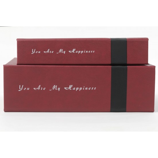 HAPPINESS MAROON A4/ 20PAGES/ 40PHOTOS البوم جاهز للصق