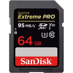 SanDisk 64GB 95mbps Extreme PRO SDXC UHS-I Memory Card