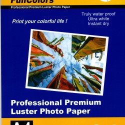 FULL COLORS Professional Premium Luster Inkjet Photo Paper A4