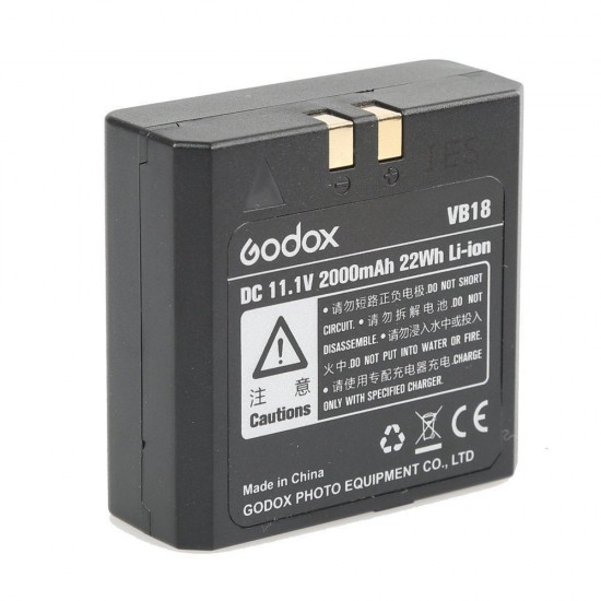 Godox VB-18 2000mAh Lithium Battery for V-850, V-860, V-860II Flashes
