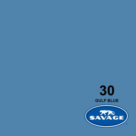 SAVAGE GULF BLUE Background Paper 2.72x11mm