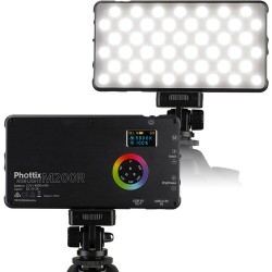 Phottix M200R RGB LED On-Camera Light Panel with USB Power Bank