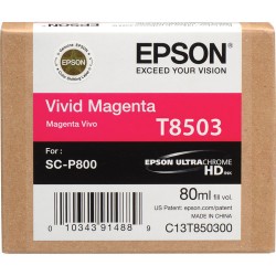 Epson T8503 UltraChrome HD Vivid Magenta Ink Cartridge 80ml P800