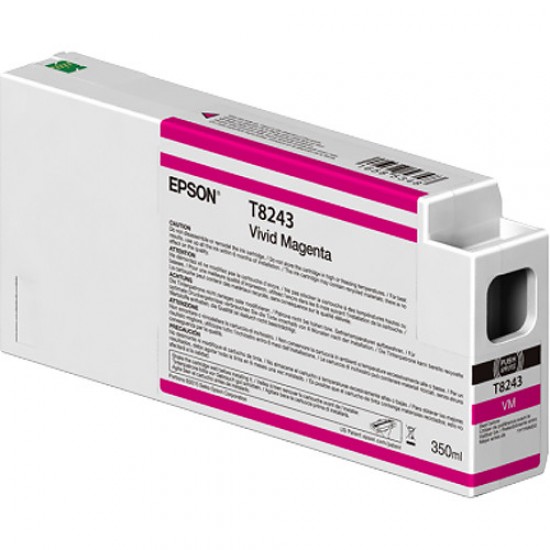 Epson T8243 UltraChrome HD Vivid Magenta Ink Cartridge 350ml P-9000-P6000