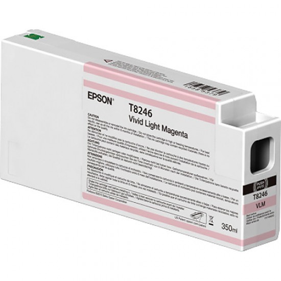 Epson T8246 UltraChrome HD Vivid Light Magenta Ink Cartridge 350ml P-9000-P6000