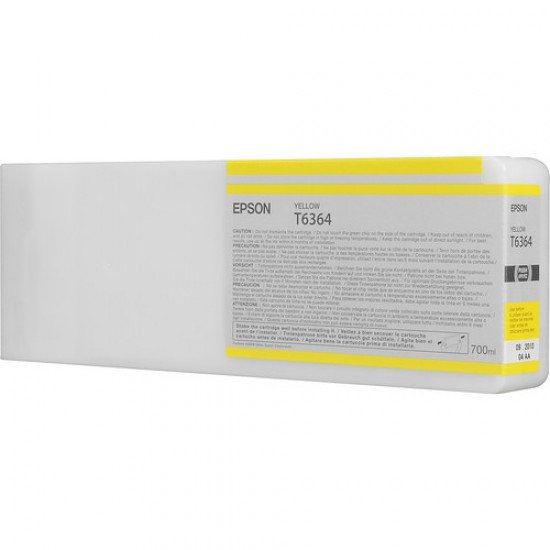 Epson T636400 Yellow UltraChrome HDR Ink Cartridge (700 mL)