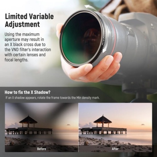 NEEWER MRC HD TRUE COLORS HARD STOP VND ND2-ND400 67MM NEEWER MRC HD TRUE COLORS HARD STOP VND ND2-ND400 67MM