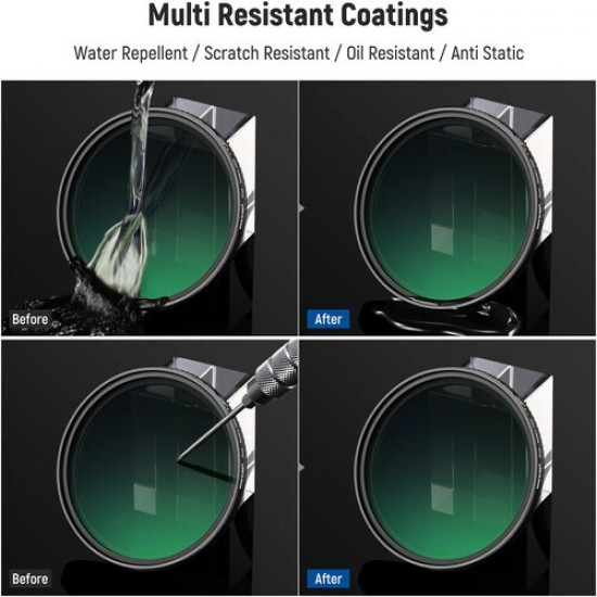 NEEWER MRC HD TRUE COLORS HARD STOP VND ND2-ND400 67MM NEEWER MRC HD TRUE COLORS HARD STOP VND ND2-ND400 67MM