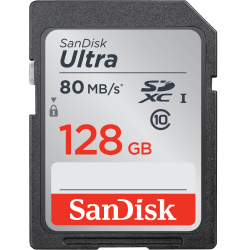 SanDisk Ultra SDHC 80MB/s UHS-I Card 128GB 