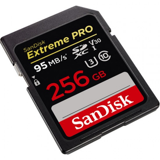 SanDisk 256GB Extreme PRO UHS-I SDXC Memory Card V30/ 95mbs