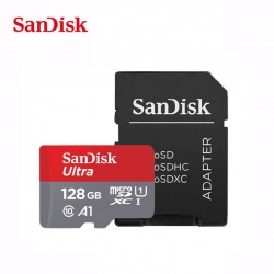 بطاقة ذاكرة سانديسك ألترا مايكرو microSDXC بسرعة 100 ميجابايت/ثانية سعة 128 جيجابايت