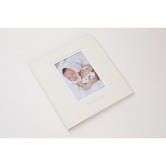 Family Album Digital with photo opening cover White 