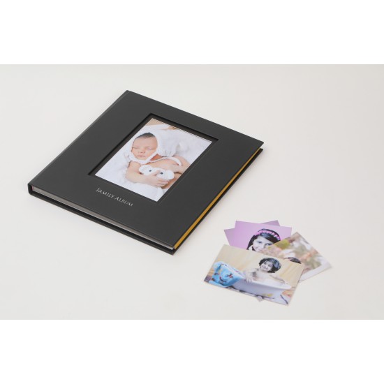 Family Album Digital with photo opening cover Black 
