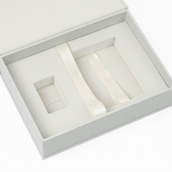 BOX ALBUM A4 WHITE GRAY / BY-04