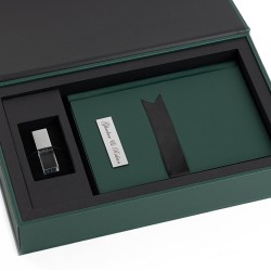 DIGITAL ALBUM A5 (10S) FLAP BOX - SYNTHETIC LEATHER DARK GRAY