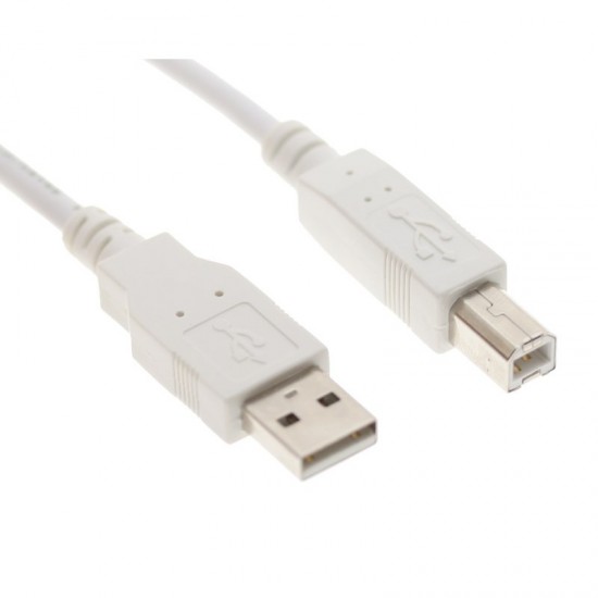 USB PRINTER CABLE 30AWG WHITE-1.8M
