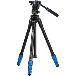 Benro Aluminum SLIM Video Tripod Kit, TSL08AS2CSH