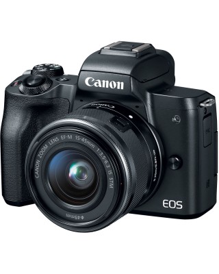 Canon EOS M50 Mirrorless Digital Camera with 15-45mm Lens (Black