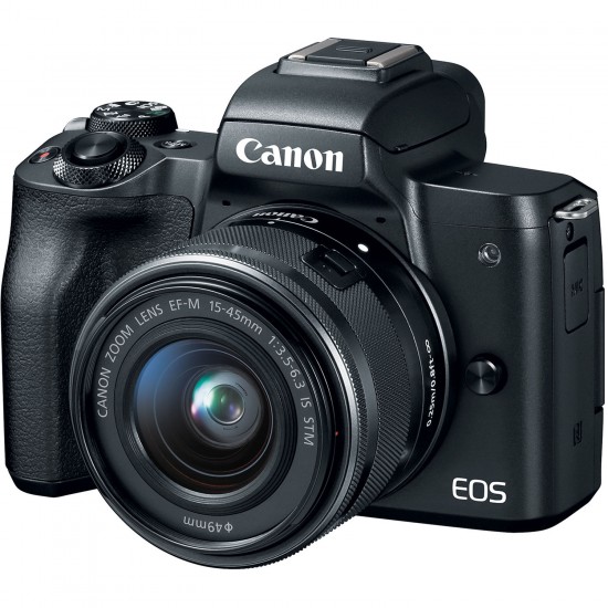 Canon EOS M50 Mirrorless Digital Camera with 15-45mm Lens (Black