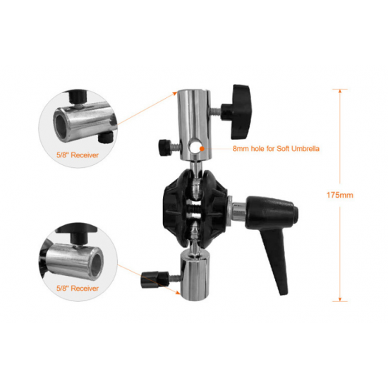 E-Image Ei-A60 Double Ball Joint 5/8″ Adapter