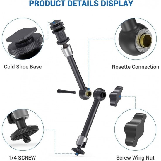 E-Image Ei-A22 11″ Stainless Steel Articulating Arm