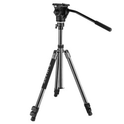 E-Image Ta604 Plus Aluminum Tripod With 610Fh Fluid Head