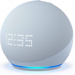 Echo Dot (5th generation, 2022 release) smart speaker with clock and Alexa (Arabic or English | Cloud Blue