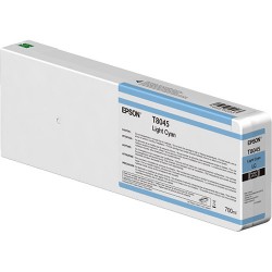 حبر Epson T804500 UltraChrome HD باللون السماوي الفاتح (700 مل)