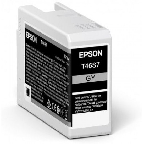 Epson T46S7 Grey Ink Cartridge (25ml) C13T46S700  for P700