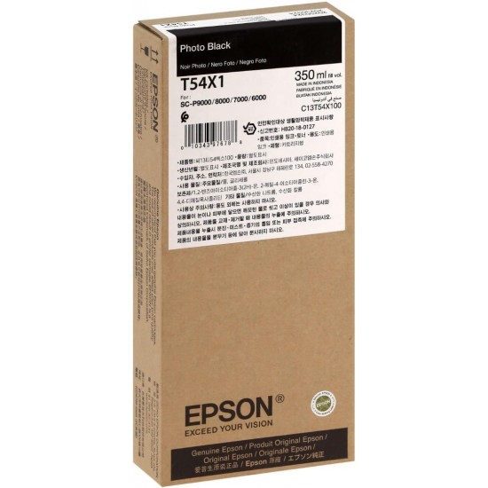 Epson T54X1 UltraChrome HDX Photo Black Ink Cartridge (350ml) Epson T54X1 UltraChrome HDX Photo Black Ink Cartridge (350ml)