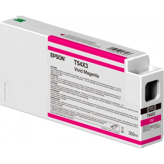 Epson T54X3 UltraChrome HDX Vivid Magenta Ink Cartridge (350ml) Epson T54X3 UltraChrome HDX Vivid Magenta Ink Cartridge (350ml)