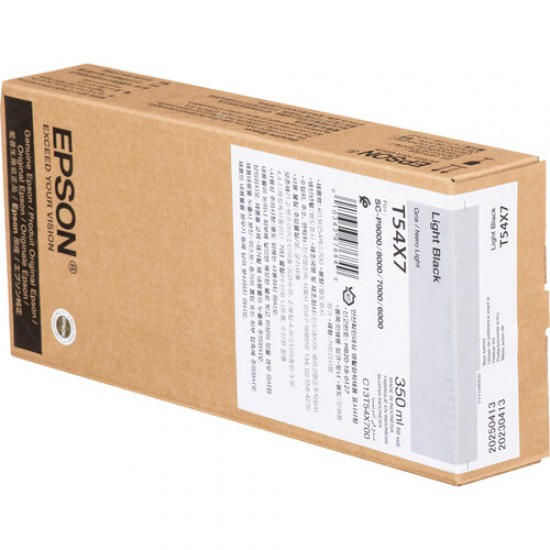 حبر Epson T54X700 UltraChrome HD باللون الأسود الفاتح (350 مل) حبر Epson T54X700 UltraChrome HD باللون الأسود الفاتح (350 مل)