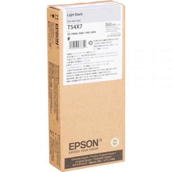 حبر Epson T54X700 UltraChrome HD باللون الأسود الفاتح (350 مل) حبر Epson T54X700 UltraChrome HD باللون الأسود الفاتح (350 مل)