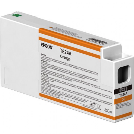 Epson T824A00 UltraChrome HDX Orange Ink Cartridge (350ml) P7000